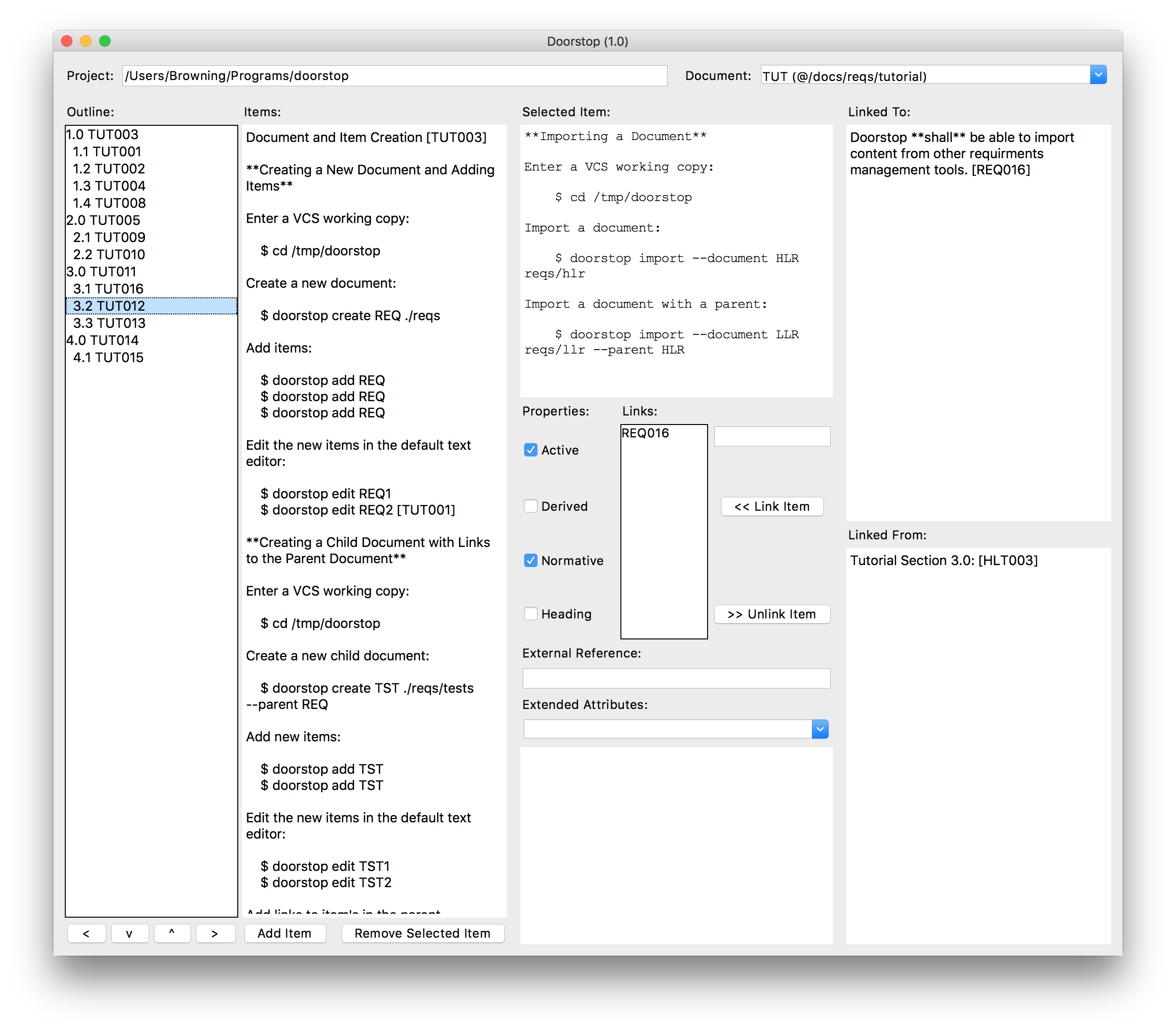 Desktop GUI